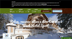Desktop Screenshot of parkhotelsport.it